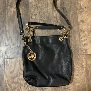 Michael Kors small black leather purse